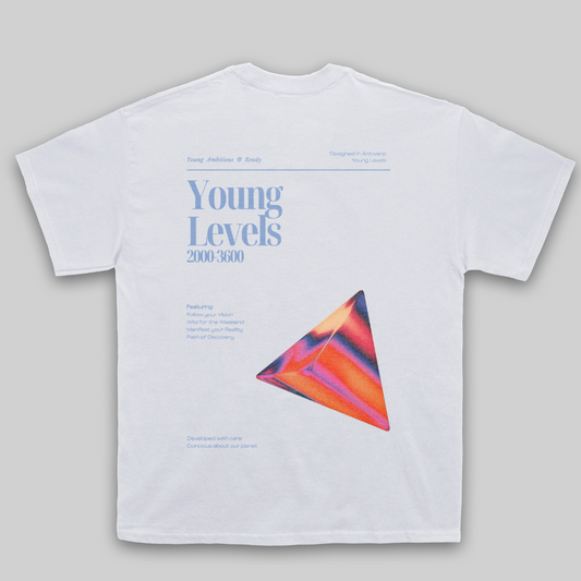 Young Levels - The Urban Explorer - White T-shirt - Back