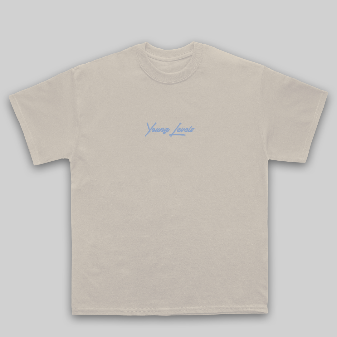 Young Levels - The Vintage Playground - Beige T-shirt - Front