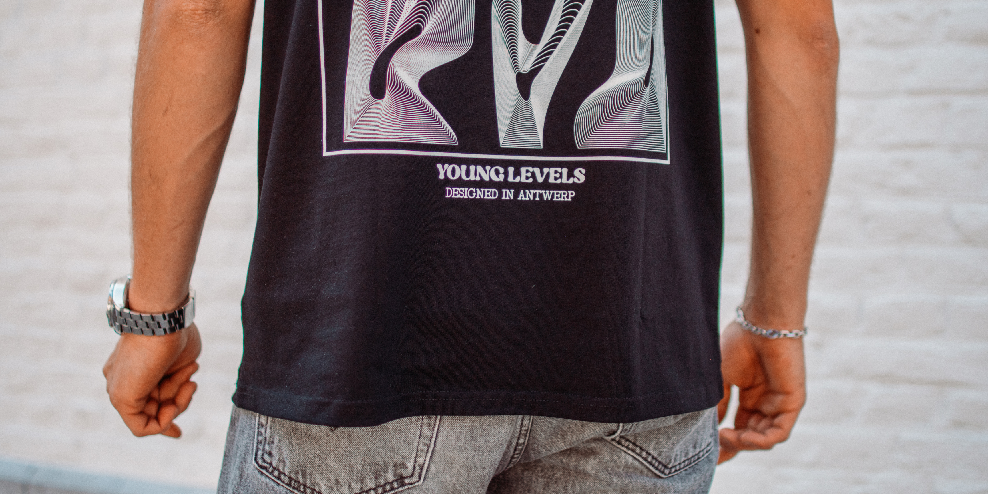 Young Levels - The Illusion Masterpiece - Black T-shirt - Back - Detail